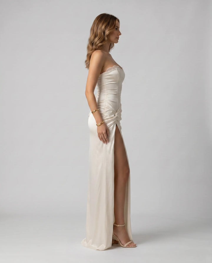 Aurelia – korzetové šaty s rozparkom