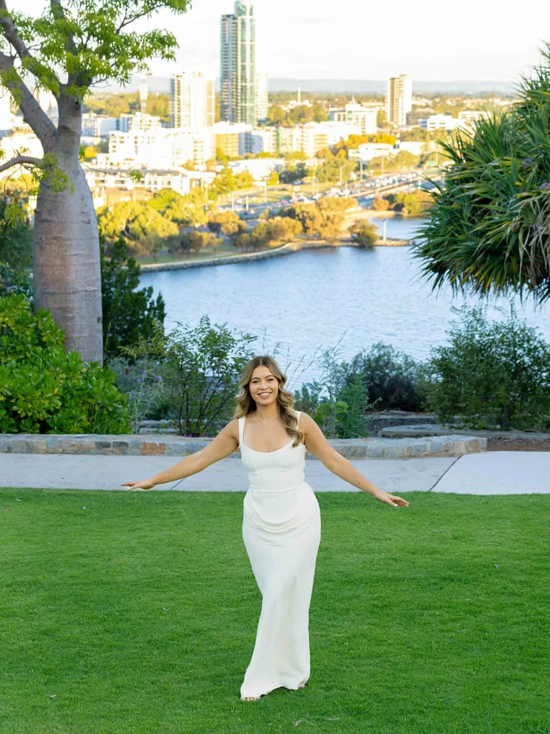 Shadow Velora Alba - Draped Corset Gown – Shadow Velora