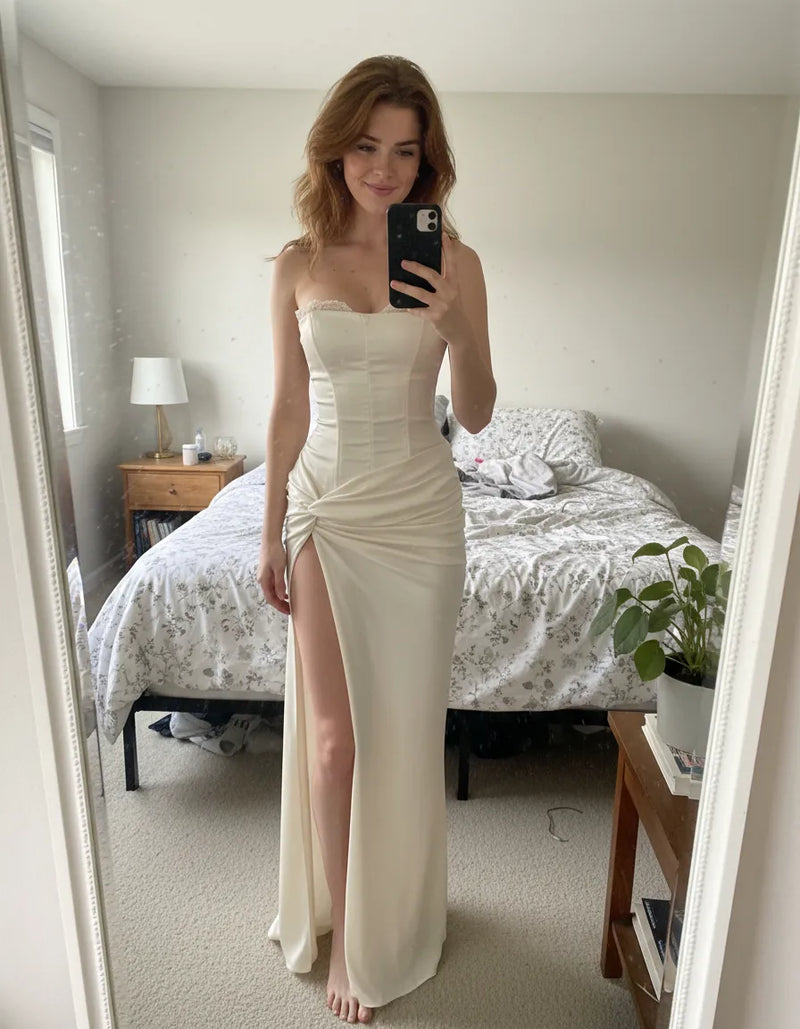 Shadow Velora Aurelia - Corset Slit Gown – Shadow Velora