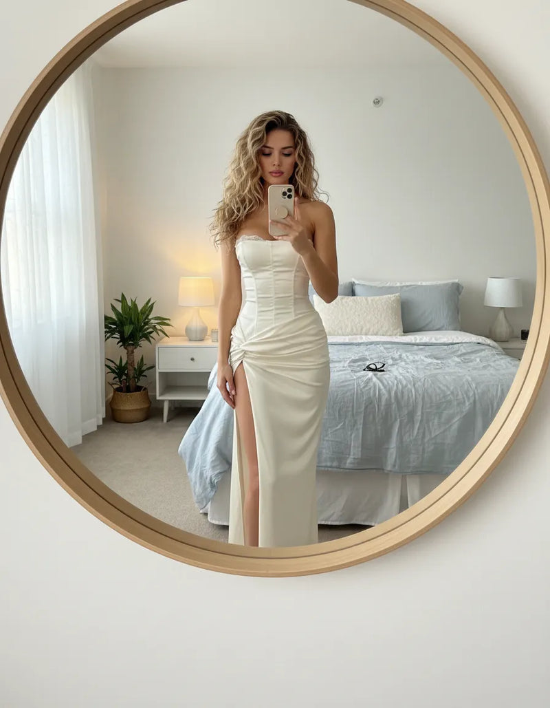 Shadow Velora Aurelia - Corset Slit Gown – Shadow Velora
