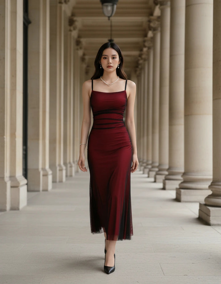 Rosalia — La robe midi sirène dégradée