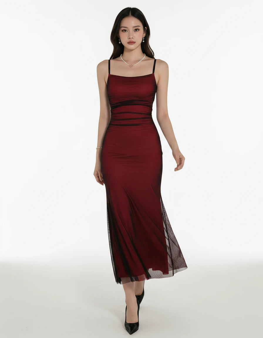 Rosalia — La robe midi sirène dégradée