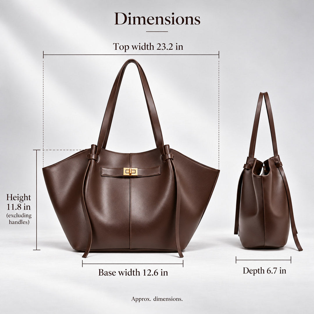 Vela tote, approximate dimensions