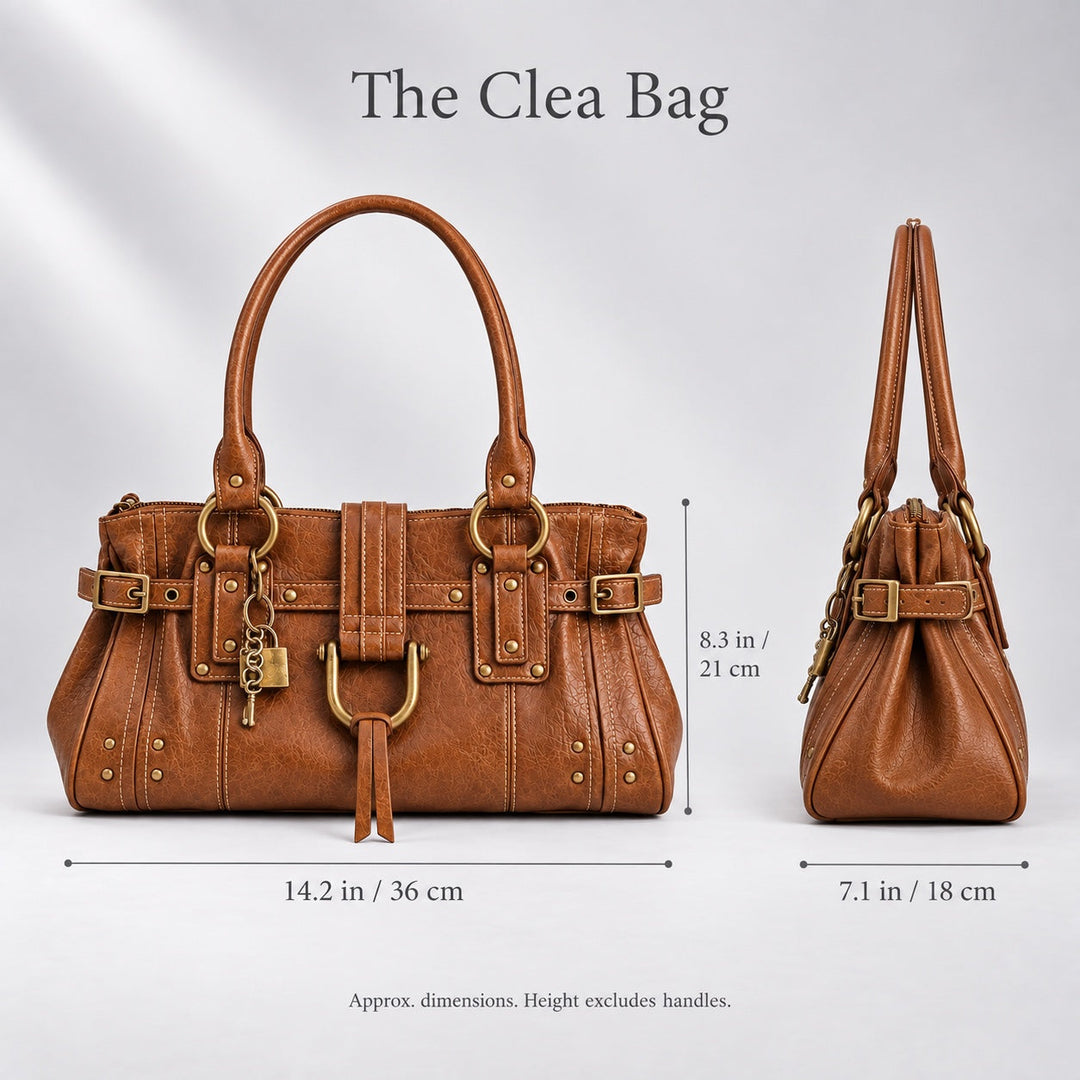 Clea bag, approximate dimensions